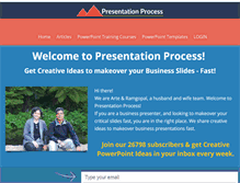 Tablet Screenshot of presentation-process.com